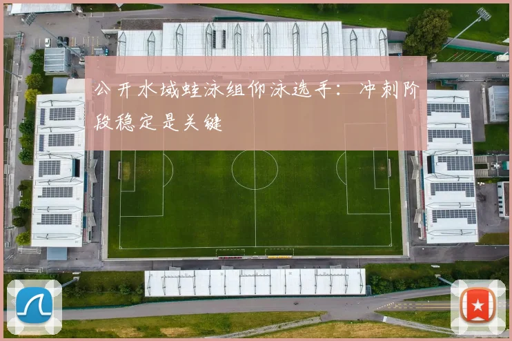 公开水域蛙泳组仰泳选手：冲刺阶段稳定是关键